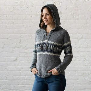 Gray Alpaca Women's Sweater